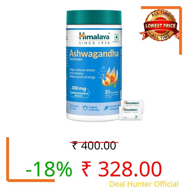 Himalaya KSM-66 Ashwagandha Gummies | Helps Relieve Stress and Anxiety | Helps Boost Energy | Supports Cortisol Levels |Clinically Proven | Vegan Friendly | 30 Gummies