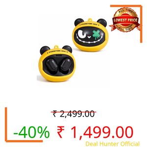 Face Changing Wireless Bluetooth Earphone with Bluetooth 5.4, TWS Headphones, HiFi Sound, 30 Hours Battery Life, Type-C Charging (Phantom Beat)