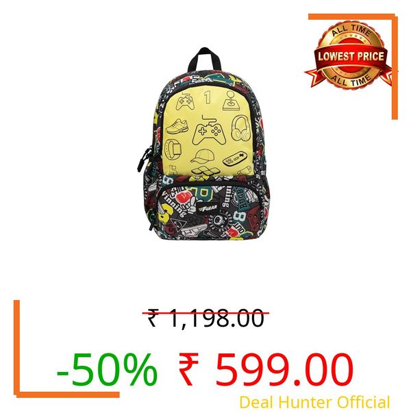 F Gear Colour Buddy 12L Kids Backpack, Kids Can Colour On The Bag, 1 Compartment & 2 Pockets; Lightweight, Durable & Fun Backpack for School & Travel | Comfortable & Stylish Bag (Grey)