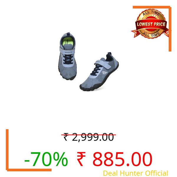 Impakto Barefoot Rooted Shoes for Men | Lightweight Training Shoes | Wide Toe Box | Soft & Flexible Rubber Sole & Superior Grip | Running on Soft Grounds, Jogging & Regular Gym Shoes | Zero Drop