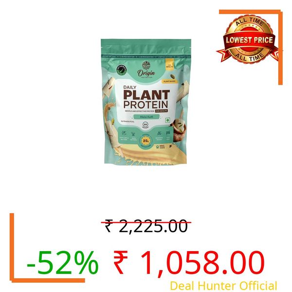 Origin Nutrition Plant Based Protein Powder | 100% Vegan Dairy Free Supplement | Kulfi Flavour with 25g Protein Per Serving | Muscle Recovery & High Protein Fitness Nutrition Drink (20 Servings)