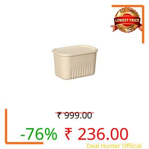 KiZY Multipurpose Stackable Storage Box | Durable Plastic Bins | for Closet, Pantry, Kitchen, Bedroom & Kids Room | Space Saving Home Organization. (Medium: 24x16x14.5 CM, 1, count)