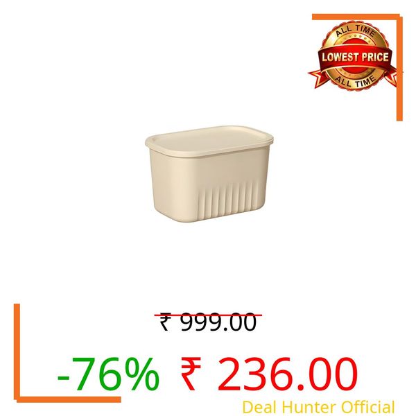 KiZY Multipurpose Stackable Storage Box | Durable Plastic Bins | for Closet, Pantry, Kitchen, Bedroom & Kids Room | Space Saving Home Organization. (Medium: 24x16x14.5 CM, 1, count)
