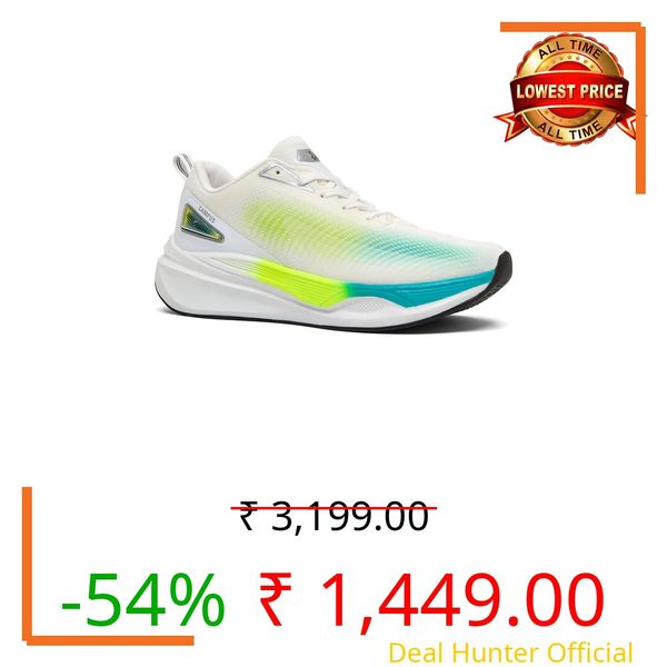 Campus Men's Stave F.GRN/L.T BLU Running Shoes - 6UK/India 1 Pair