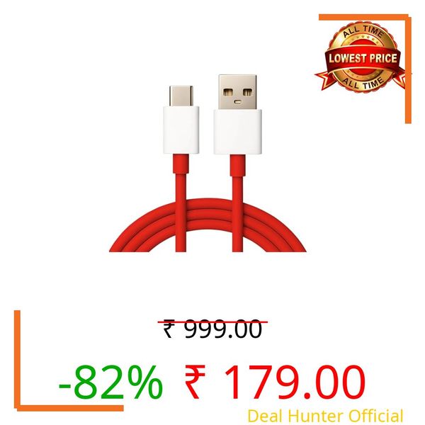 85W 80W/ 33W/ 44W/ 45W/ 50W/ 65W/ All Smartphone Supported Ultra Fast Charging USB to Type C Cable (1 Meter), SuperVOOC/Quick Charge Support, Fast Data Sync, Durable Strong Cable for Android Devices