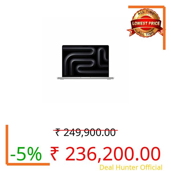 Apple 2026 MacBook Pro Laptop with M5 Pro chip with 15‑core CPU and 16‑core GPU: Built for AI, 35.97 cm (14.2″) Liquid Retina XDR Display, 24GB Unified Memory, 1TB SSD Storage; Silver