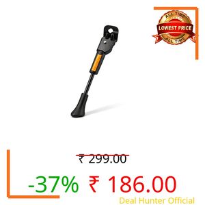 VAMOS® 20 Inch Cycle Stand & Kickstand for 20T Bicycles | Fits Tyre Size 20×1.75 / 2.125 / 2.35 / 2.40 | Heavy-Duty Steel Side Stand with Anti-Slip Rubber Base | Hub Axle Bracket Mount (Reflector)