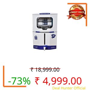 Aqua X Pure NOVO #1 RO Water Purifier with RO + UV + UF + Alkaline Technology | Copper & Zinc immunity guard | 18 L Tank | Smart TDS Controller | 12 stage purification | 1 year warranty.