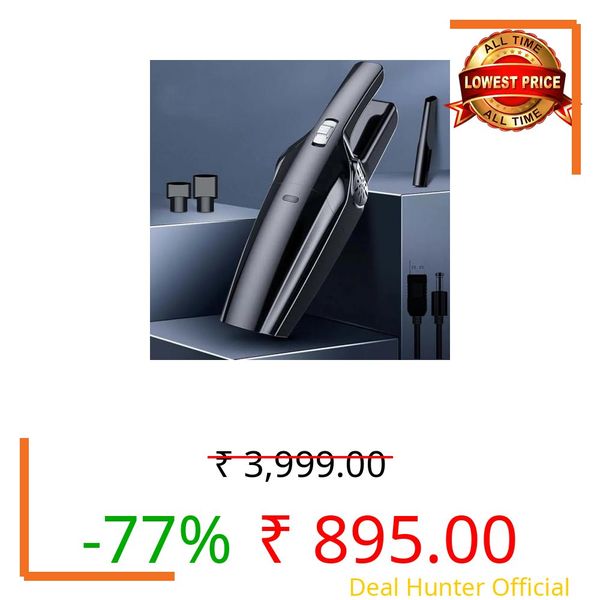 MOUNTO RAXHOL 𝐖𝐢𝐫𝐞𝐥𝐞𝐬𝐬 Handheld Portable Car 𝐕𝐚𝐜𝐮𝐮𝐦 𝐂𝐥𝐞𝐚𝐧𝐞𝐫 2IN1 | Rechargeable 2X High Power Multiuse Cordless Mini Vacuum 𝐂𝐚𝐫 & 𝐇𝐨𝐦𝐞 Dual Use Vacuum Claner*