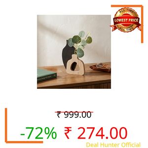 CraftVatika Wooden Decoratve Showpiece for Home Decor Artificial Flower Holder Home Decoration Items for Living Room Wall Shelf Corner Tabletop Birthday Housewarming for Man Woman