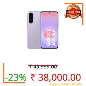 Samsung Galaxy A37 5G (Awesome Lavender, 8GB RAM, 256GB Storage), Agentic AI, Triple Camera with Nightography Video, 2 Days Battery Life, 6 Gen OS Upgrades, IP68, 7.4mm Sleek, with No Cost EMI