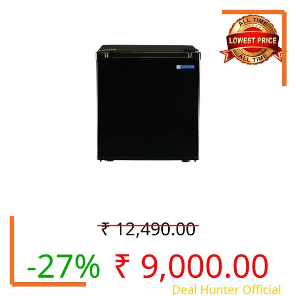 Blue Star MR60-2GB, Mini Refrigerator with Freezer, Direct Cool (45 Liter, Black, 2-star)