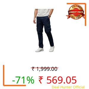TAGAS Men's Cargo Pant| Trousers Casual Pant| Trackpant for Mans|Mans Bottom wear|(MC-12) Blue