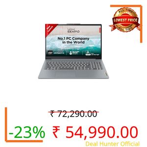 Lenovo IdeaPad Slim 3 Ryzen 5 40 15.6" (39.6cm) FHD Thin and Light Laptop (16GB RAM/512GB SSD/Integrated AMD Radeon 610M Graphics/Windows 11/Microsoft 365 Basic + Office 2024/Grey/1.6Kg), 82XQ01HQIN
