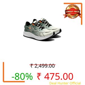 BRUTON Viper- Trendy Casual Sneaker | EVA | Lace-Up | Lightweight | Comfortable Sneakers for Men- Size 6 Grey/Black