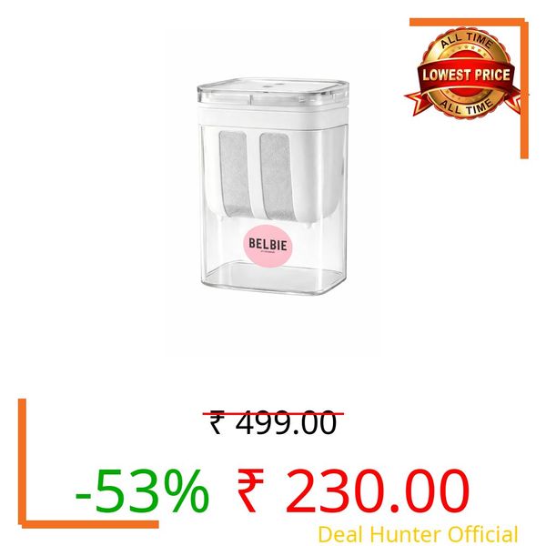 BELBIE Greek Yogurt & Hung Curd Maker 1200ml | BPA Free Plastic Strainer Box with Fine Mesh | Easy Homemade Yogurt, Paneer & Cheese Maker | Fridge Storage Container with Lid