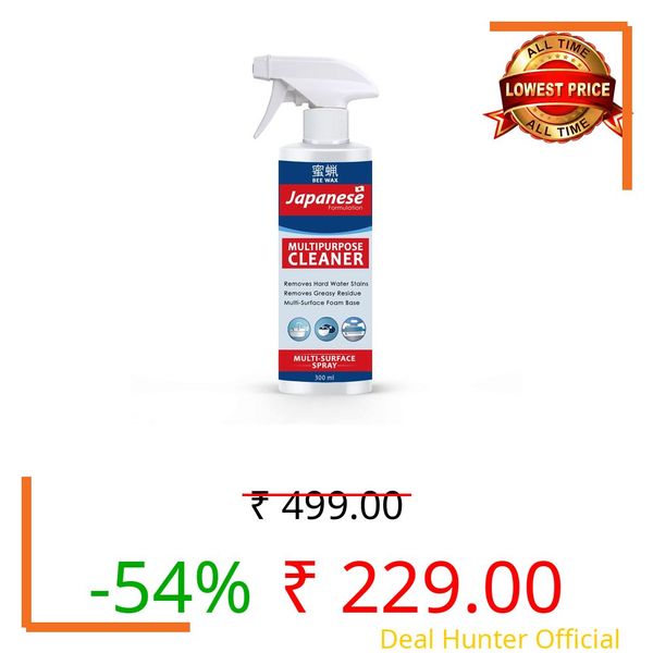 Japanese Multipurpose Cleaner Stain Removal Spray | For Tiles, Sink, Bathroom, Floors & Hard Surfaces | Household Surface Cleaning Spray - 300ml (Pack 1)