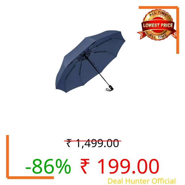 SKYTONE Umbrella, Strong Compact & Easy Auto Open/Close For Sun-Wind and Rain UV Large Size Windproof Foldable For Men Women Kids Boys Girls (Blue)