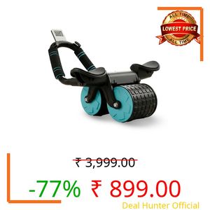 FlexBee Ab Roller for Home Workout, Automatic Rebound Abs Wheel, Heavy Duty Non-Slip Core Trainer for Men & Women, Abdominal Exercise Equipment for Belly Fat & Strength Training