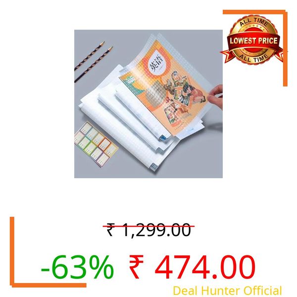 BONZELLA Transparent Paper Sticker Book Cover Film Book Binding Cover [60 Pcs- 3 Different Sizes -20 Each] Waterproof Self-Adhesive Book Cover for Office School Textbook Protective Case (60)