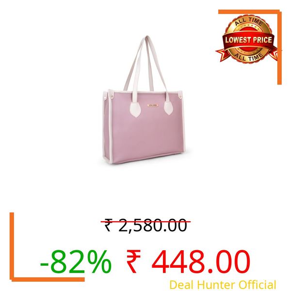 LEGAL BRIBE Textured Tote bag (Pink)
