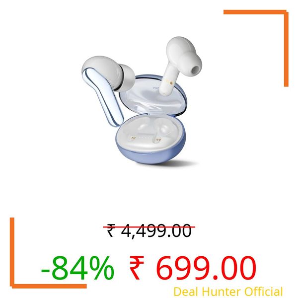Mivi DuoPods Infinity True Wireless Earbuds, 70H Playtime, 3D Soundstage, AI-ENC HD Calls, 13mm Drivers, AAC Audio, Bluetooth 5.3, IPX4, Made in India