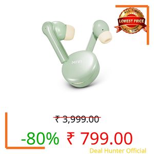 Mivi DuoPods Horizon TWS Earbuds, 60H Playtime, 13mm Bass Drivers, AI-ENC HD Calls, Gaming Mode, Bluetooth 5.3, Type-C Fast Charging, IPX4, Made in India