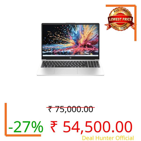 HP Professional 15 (2026), Intel (i5 14th Gen) Core 5 120U - (8 GB/512 GB SSD/Intel Iris Xe Graphics/Windows 11 Home) Business Laptop/15.6" FHD/Backlit + FingerPrint/Silver/Copilot Key/1.5kg/MS Office