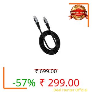 Noise 100W Fast Charging USB C to USB C Cable | 50x More Durable | 1M/ 3.3Ft | 5A PD charge | 480 Mbps Transfer Speed | Braided Cable For iPhones, Android, Laptops, MacBooks, Tablets (Black)