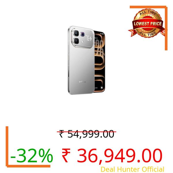 Infinix Note 60 Pro 5G Smartphone, Mist Titanium, 8GB RAM, 256GB Storage
