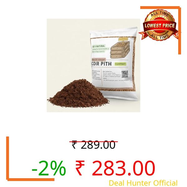 Vibes of Village | 5 Kg Coir Pith Compost | Organic Coconut Coir Soil Conditioner for Plants
