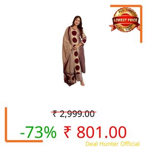 Klosia Women Printed Straight Kurta and Pant Set with Dupatta | Printed Kurta Set | Viscose Kurta Set | Women Kurta Sets | Summer Suit | (in, Alpha, 3XL, Standard, Maroon)