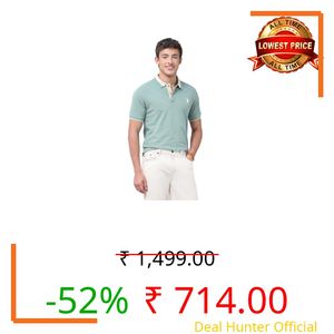U.S. Polo ASSN. Mens Regular Pique Solid Half Sleeve Polo T-Shirts (USTSHO3265_LT. Green_2XL)