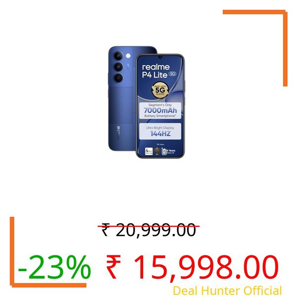 realme P4 Lite 5G (Mosaic Blue, 128GB Storage) (4GB RAM)
