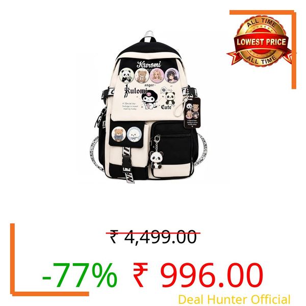 Zancia School Bag -Unicorn Astronaut Bags for Unisex 2-12 Year Stylish Durable Water-Resistant 3D Backpack Shoulder School Bags for Unisex Birthday Gift for children,School Bag. (Black)