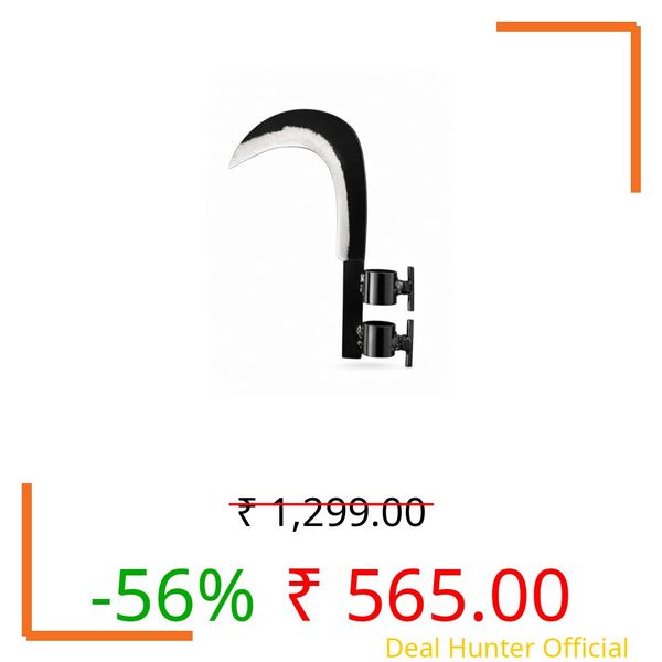 Heavy Duty Coconut Plucker & Tree Cutter Tool | Grass Sickle Cutter Head with Clamp | Grass Sickle Cutter Head | Multipurpose Agricultural Hand Tool for Farming, Harvesting & Gardening Use