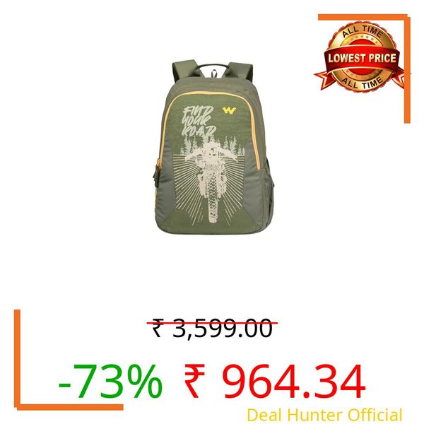 Wildcraft Motorcyle Stories 3 Compartment Laptop Backpack 45L