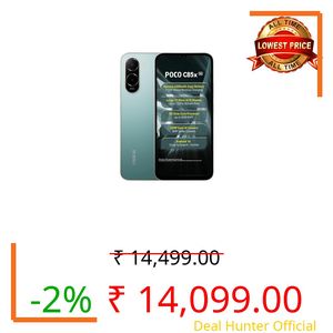POCO C85x 5G Smartphone (Emerald Green, 4GB RAM), (128GB Storage)