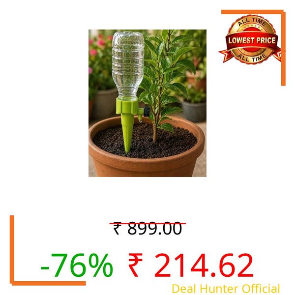 Drip Irrigation kit for Home Garden | Self-Watering Spikes for Plants | | Automatic Plant Watering Devices | Indoor & Outdoor Plant Care (Pack of 10)