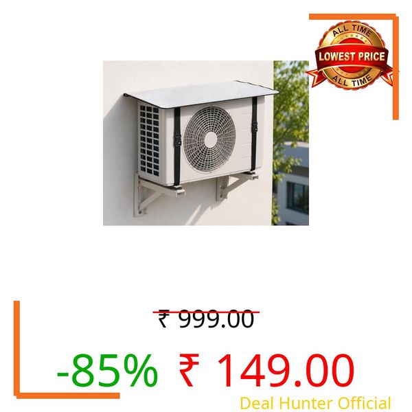 ANPRO || Split Ac Cover Outdoor Unit Cover | Heat-Insulated, Weather-Resistant Protection | Extend AC Lifespan & Boost Energy Efficiency ac outdoor unit protector for (1.5Ton) compatible for all ac