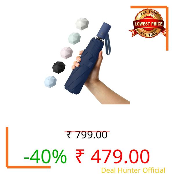 TEKCOOL Umbrella, UV Big Size Umbrella for Sun Protection Rain Windproof Strong Large 3 Fold for Men Women Kids Boys Girls Perfect & Stylish Windproof & Compact''