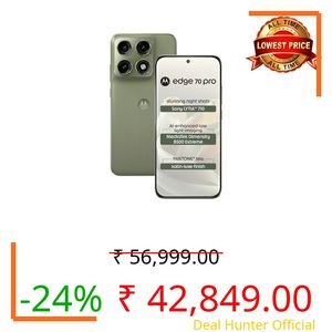 Motorola Edge 70 Pro (Satin-Luxe PANTONE Tea Green, 12GB RAM, 256GB Storage) | Dimensity 8500 Extreme Processor | 50MP Triple Camera | 50MP Selfie | 6.8” FHD+ Display | 6500mAh Battery | 5G Smartphone