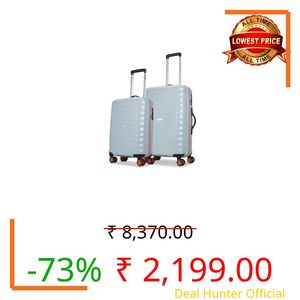 Aristocrat Altitude Set of 2 (Cabin+Medium) Trolley Bags, Surf Spray