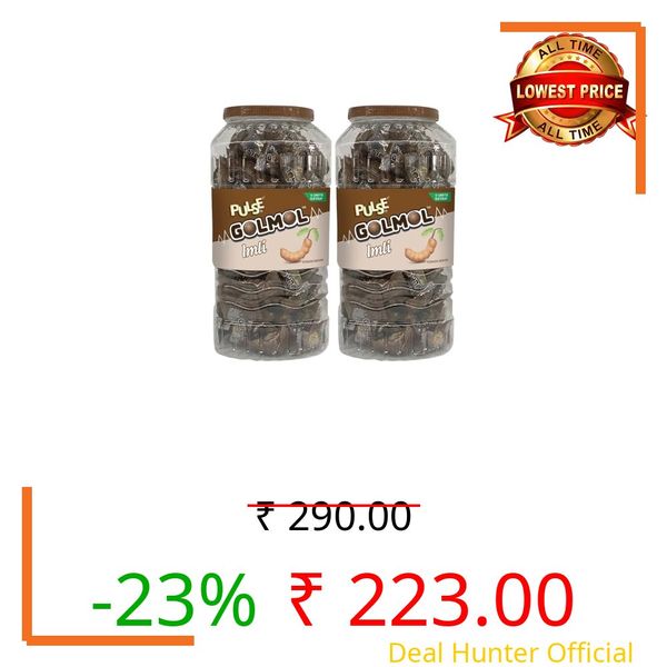 Pulse Golmol Imli Candy Jar | Tamarind (Imli) Flavour Candy |Pack of 2-525g Each