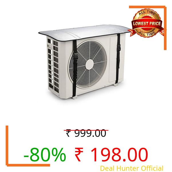 Kalka Traders Split AC Cover for Outdoor Unit, Heat-Insulated, Weather-Resistant, AC Lifespan Extender, Energy Efficient Protector (Outdoor Unit)