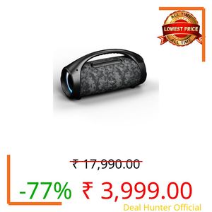boAt Stone 900 w/ 80W Signature Sound, Up to 15 Hours Playtime, IPX5 Resistant, Type-C Charging, TWS Feature, Built-in Mic, Voice Assistant Portable Wireless Bluetooth Speaker (Graphite Black)