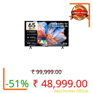 Xiaomi (165 cm) 65 inch FX 4K QD-Mini LED Smart | Full Array Local Dimming | HDR10+ | 120Hz DLG Game Booster | Fire TV | L65MC-FSMIN