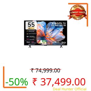 Xiaomi (139 cm) 55 inch Smartchoice FX 4K QD-Mini LED Smart | Full Array Local Dimming | HDR10+ | 120Hz DLG Game Booster | Fire TV | L55MC-FSMIN