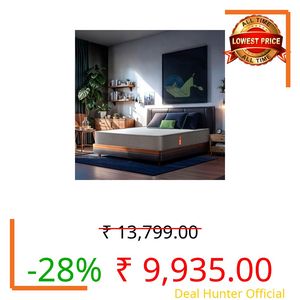 Sleepyhead Flip Designed by Duroflex - Premium Dual Sided High Density Foam Single Bed Mattress with Firm & Medium Soft Sides | 7 Years Warranty | 6 Inch Queen Size Bed Mattress (78x60x6)