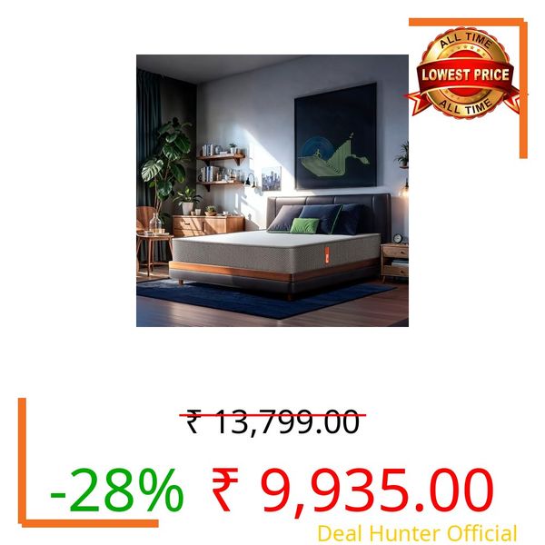 Sleepyhead Flip Designed by Duroflex - Premium Dual Sided High Density Foam Single Bed Mattress with Firm & Medium Soft Sides | 7 Years Warranty | 6 Inch Queen Size Bed Mattress (78x60x6)